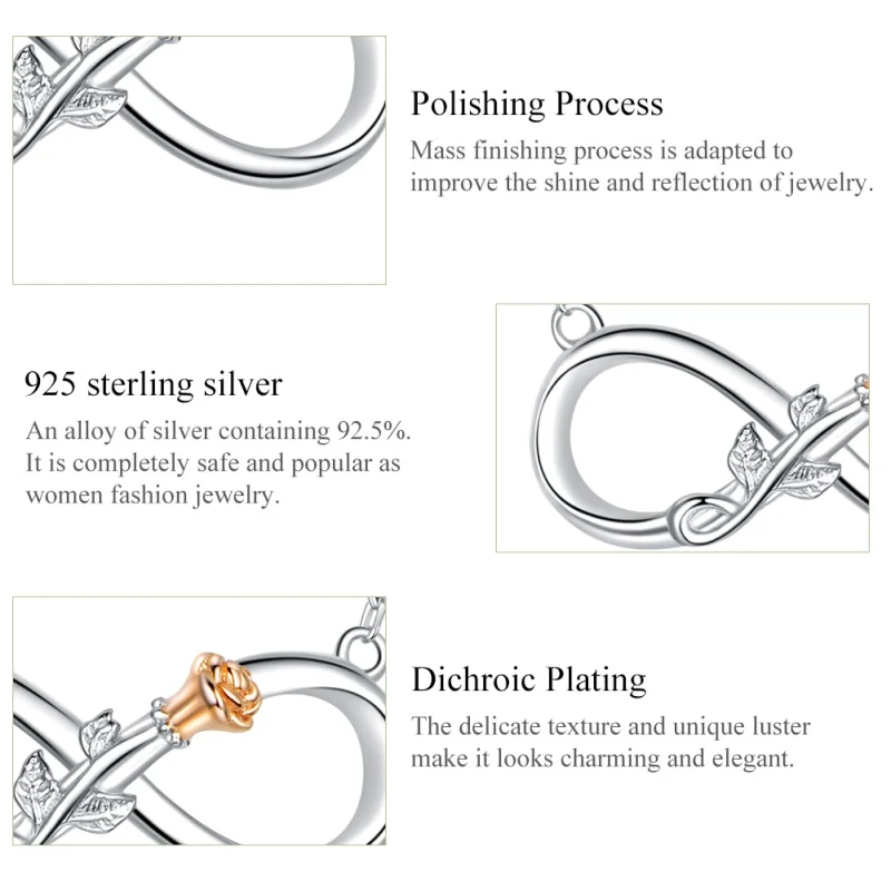 (afbeelding voor) Pandora Style Oneindige liefde Chain Ketting - SCN371 - Bekijken 4