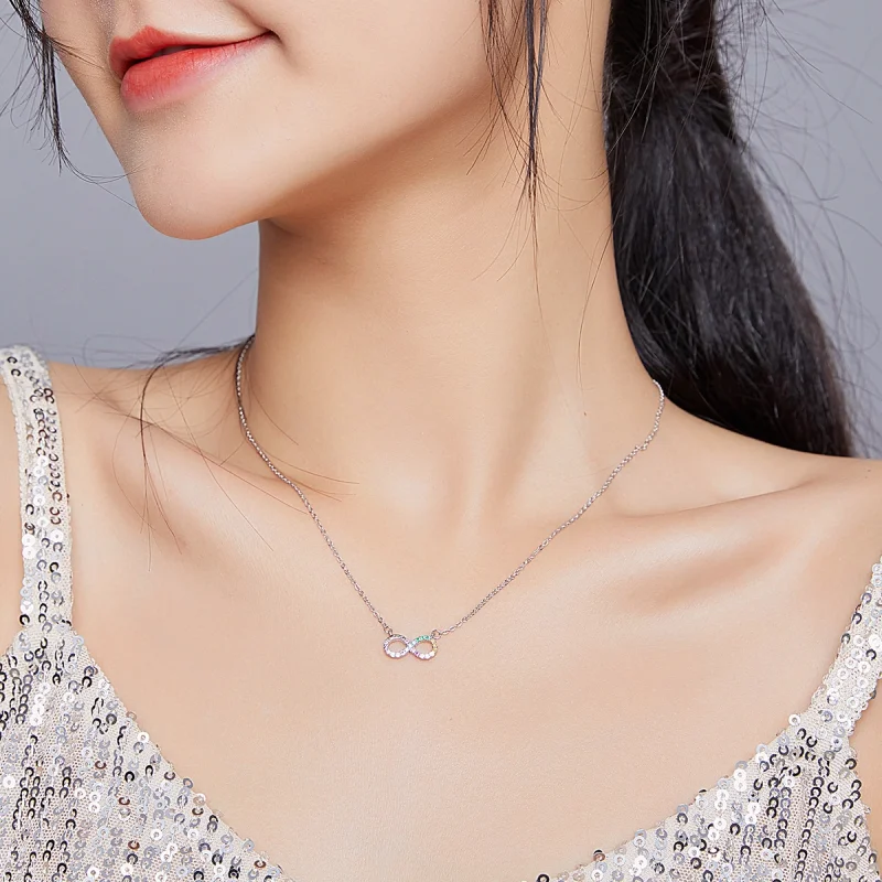 (afbeelding voor) Pandora Style Oneindigheidssymbool Chain Ketting - SCN402 - Bekijken 8