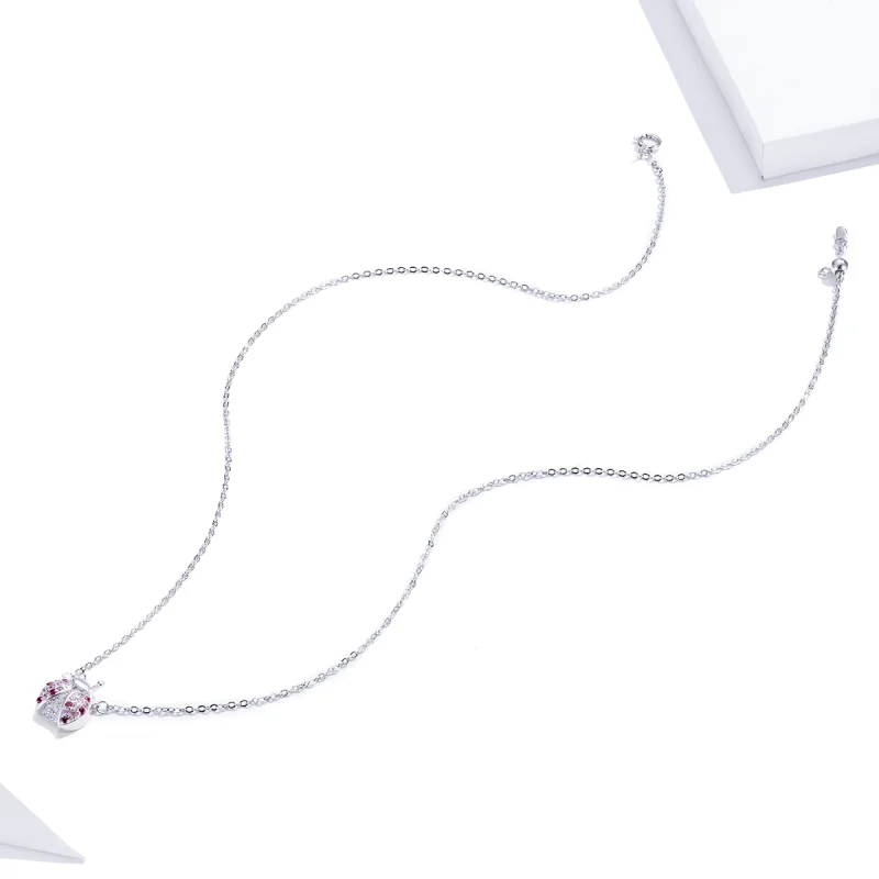(afbeelding voor) Pandora Style Oogverblindend lieveheersbeestje Chain Ketting - SCN400 - Bekijken 6