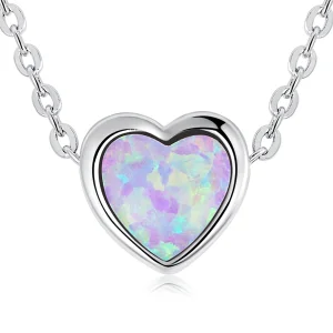 Pandora Style Opaal Liefde Ketting - SCN471 (afbeelding voor) Pandora Style Opaal Liefde Ketting - SCN471