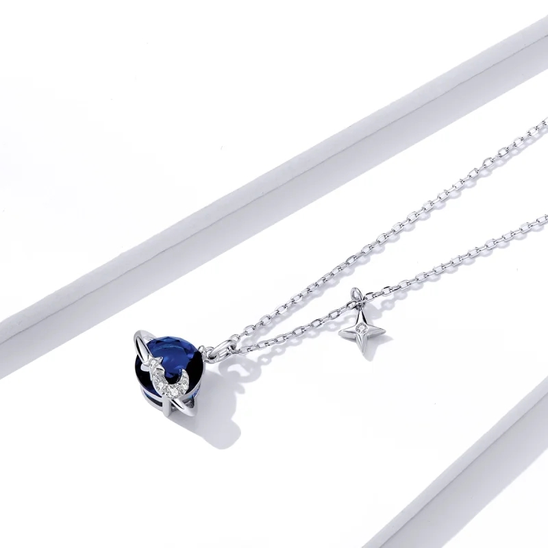 (afbeelding voor) Pandora Style Planeet Chain Ketting - BSN166 - Bekijken 2