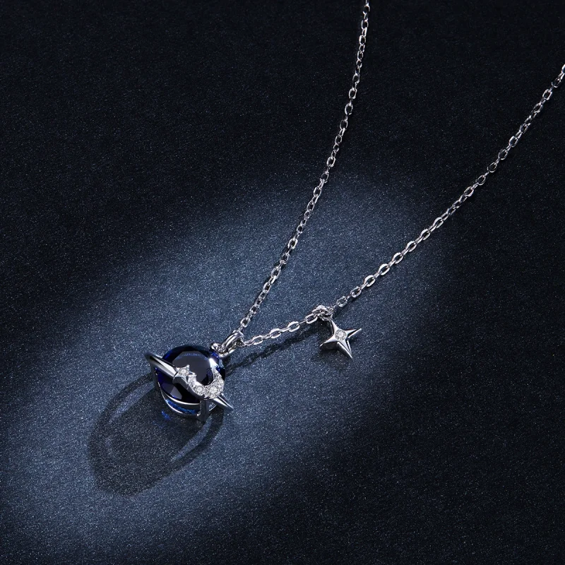 (afbeelding voor) Pandora Style Planeet Chain Ketting - BSN166 - Bekijken 6