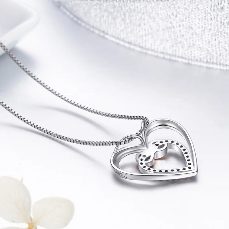 (afbeelding voor) Pandora Style Prachtig hart Chain Ketting - SCN121 - Bekijken 5