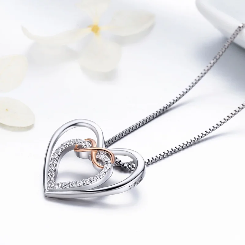 (afbeelding voor) Pandora Style Prachtig hart Chain Ketting - SCN121 - Bekijken 6