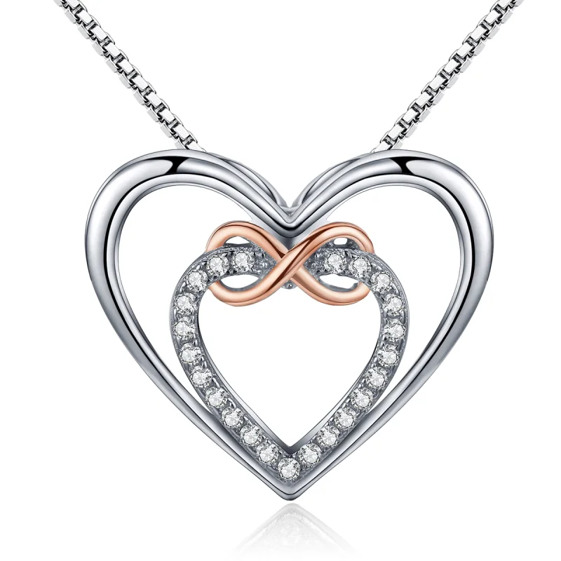 (afbeelding voor) Pandora Style Prachtig hart Chain Ketting - SCN121