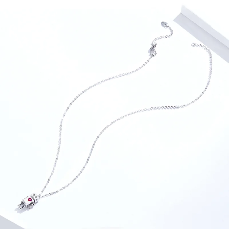 (afbeelding voor) Pandora Style Robot van de liefde Chain Ketting - SCN388 - Bekijken 2