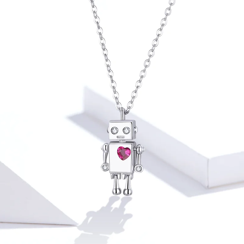 (afbeelding voor) Pandora Style Robot van de liefde Chain Ketting - SCN388 - Bekijken 10