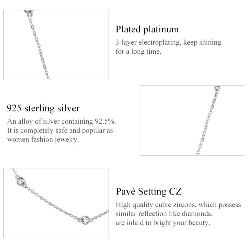 (afbeelding voor) Pandora Style Romantische glans Chain Ketting - SCN393 - Bekijken 4