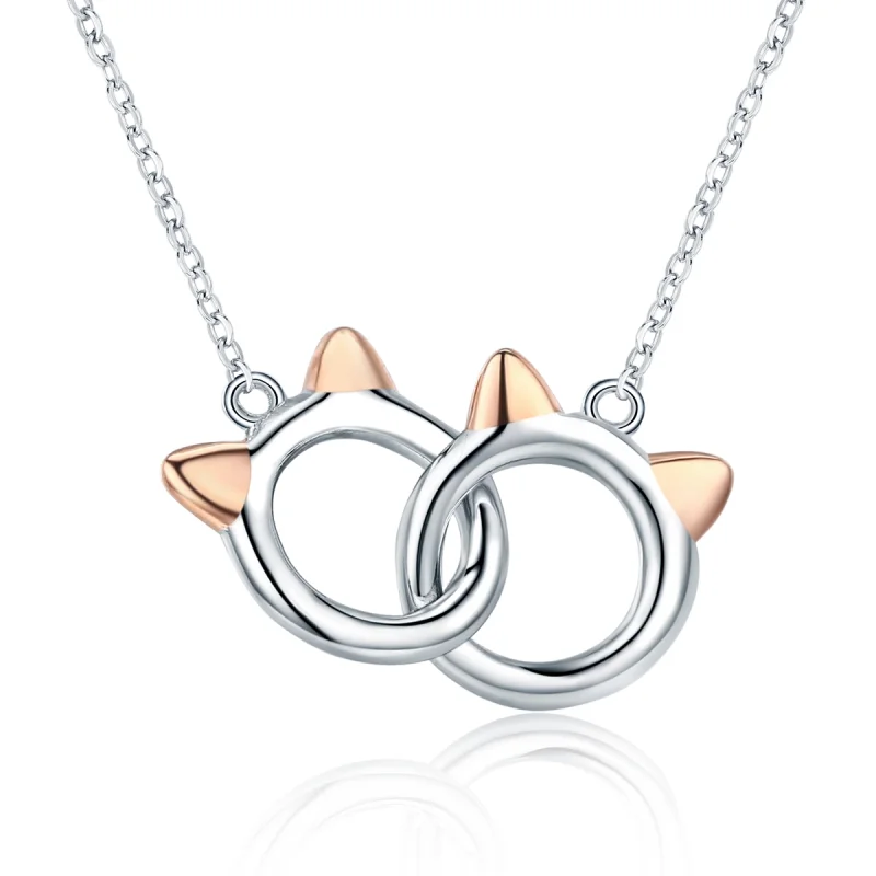 (afbeelding voor) Pandora Style Rose Kat Chain Ketting - SCN252