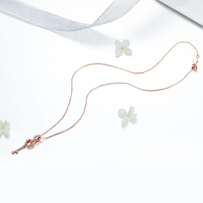 (afbeelding voor) Pandora Style Rose Luchy Shinning Key Hanger - SCC1122 - Bekijken 4