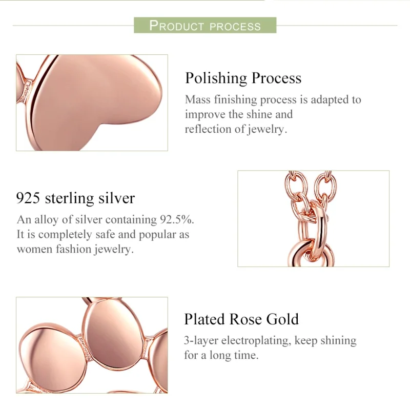 (afbeelding voor) Pandora Style Rose Schattige poot Chain Ketting - SCN275-3 - Bekijken 4