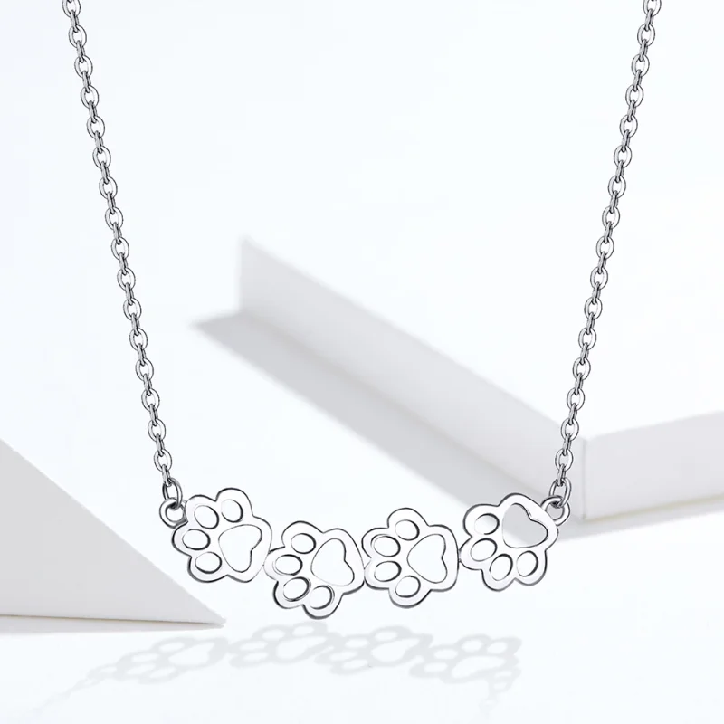 (afbeelding voor) Pandora Style Schattige poot Chain Ketting - SCN346 - Bekijken 2