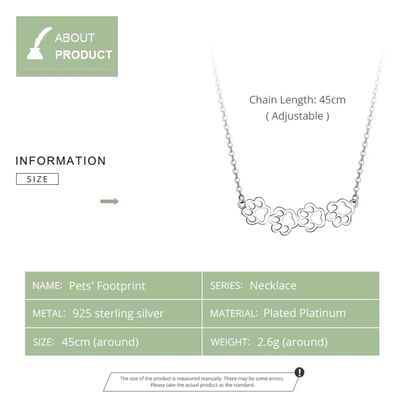 (afbeelding voor) Pandora Style Schattige poot Chain Ketting - SCN346 - Bekijken 4