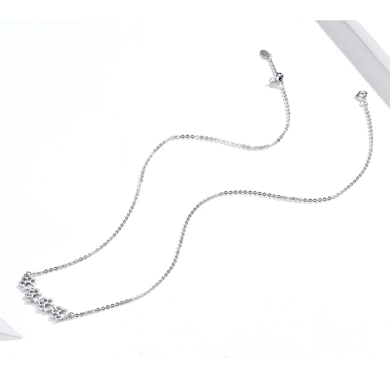 (afbeelding voor) Pandora Style Schattige poot Chain Ketting - SCN346 - Bekijken 3