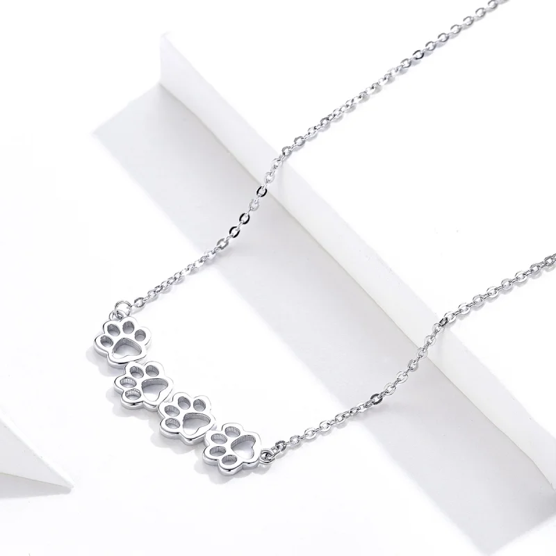 (afbeelding voor) Pandora Style Schattige poot Chain Ketting - SCN346 - Bekijken 7