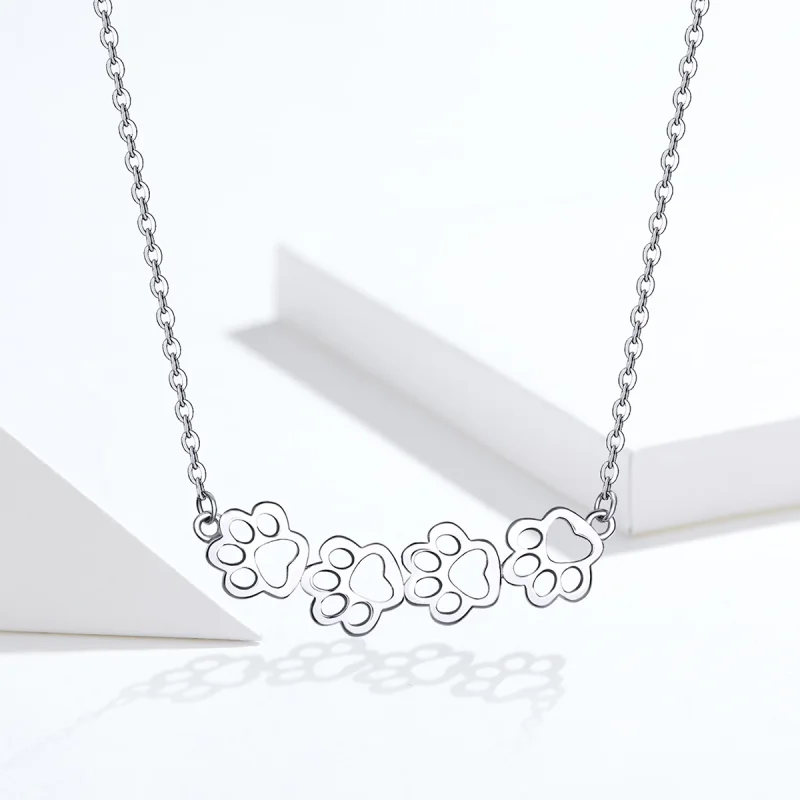 (afbeelding voor) Pandora Style Schattige poot Chain Ketting - SCN346 - Bekijken 8