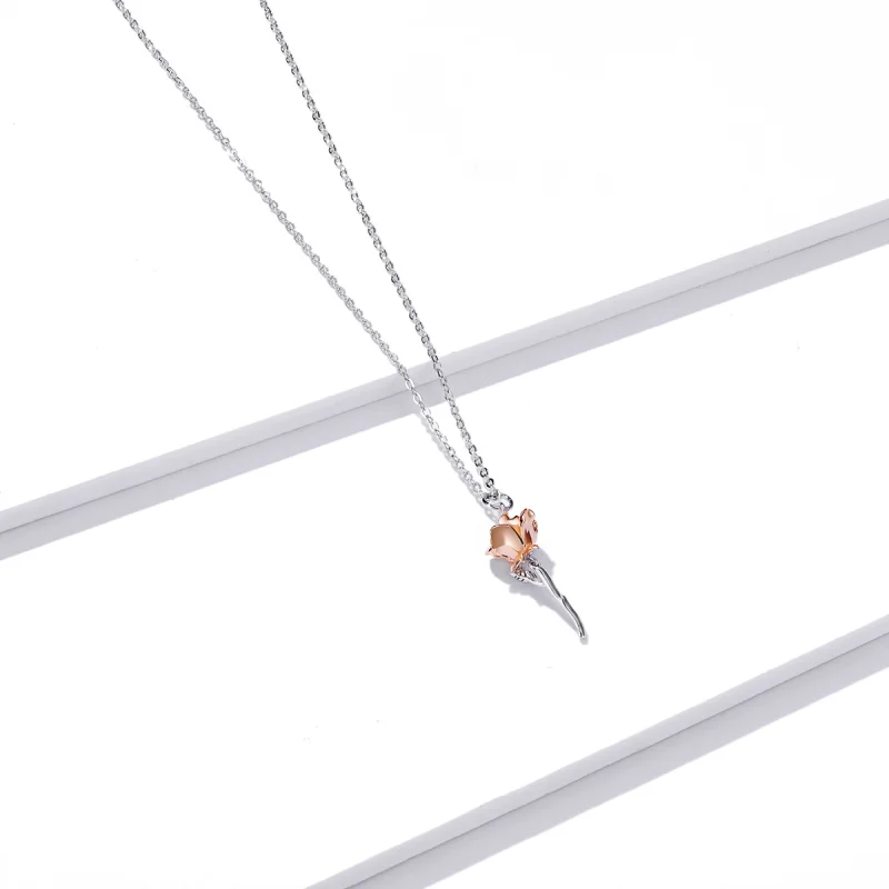 (afbeelding voor) Pandora Style Sierlijke Roos Ketting - BSN190 - Bekijken 3