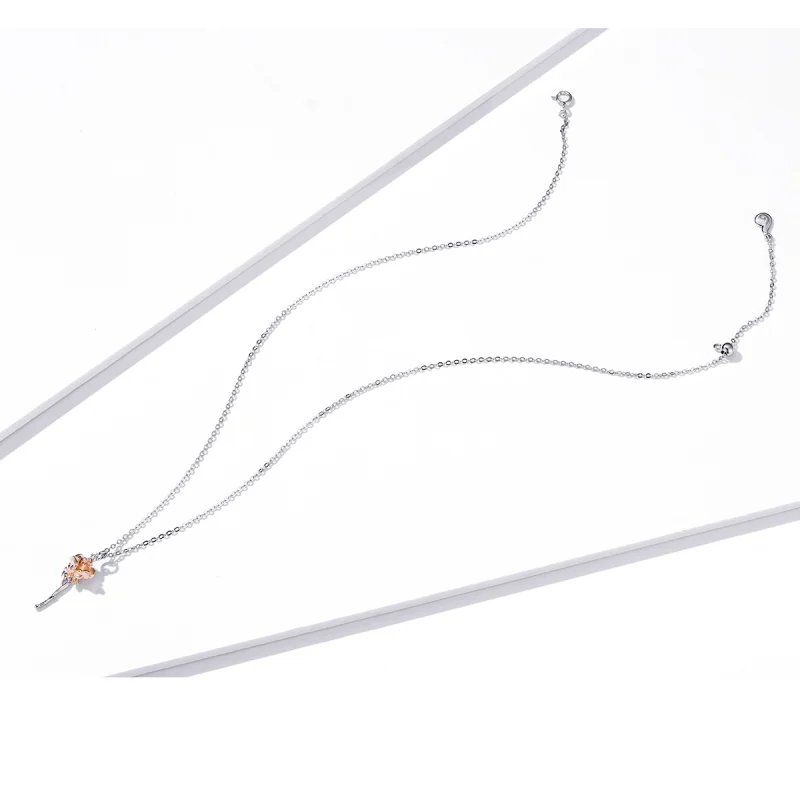 (afbeelding voor) Pandora Style Sierlijke Roos Ketting - BSN190 - Bekijken 4