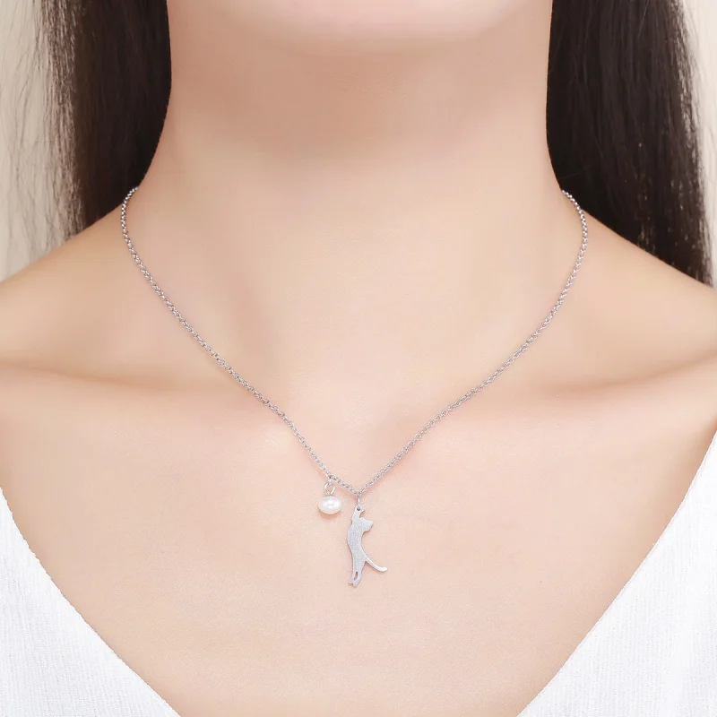 (afbeelding voor) Pandora Style Speels Katje Chain Ketting - SCN175 - Bekijken 9