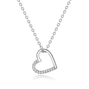 (afbeelding voor) Pandora Style Sprankelend hart Chain Ketting - SCN347