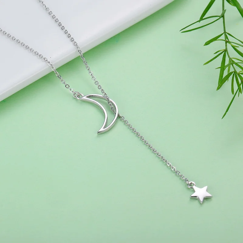 (afbeelding voor) Pandora Style Ster En Maan Fee Chain Ketting - SCN108 - Bekijken 8