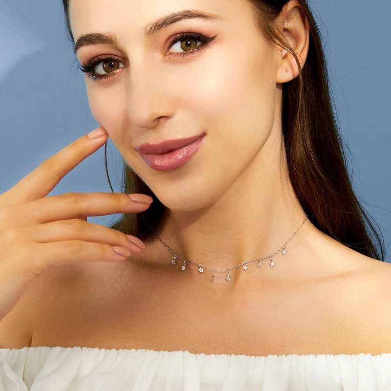 (afbeelding voor) Pandora Style Ster Ketting - BSN116 - Bekijken 6