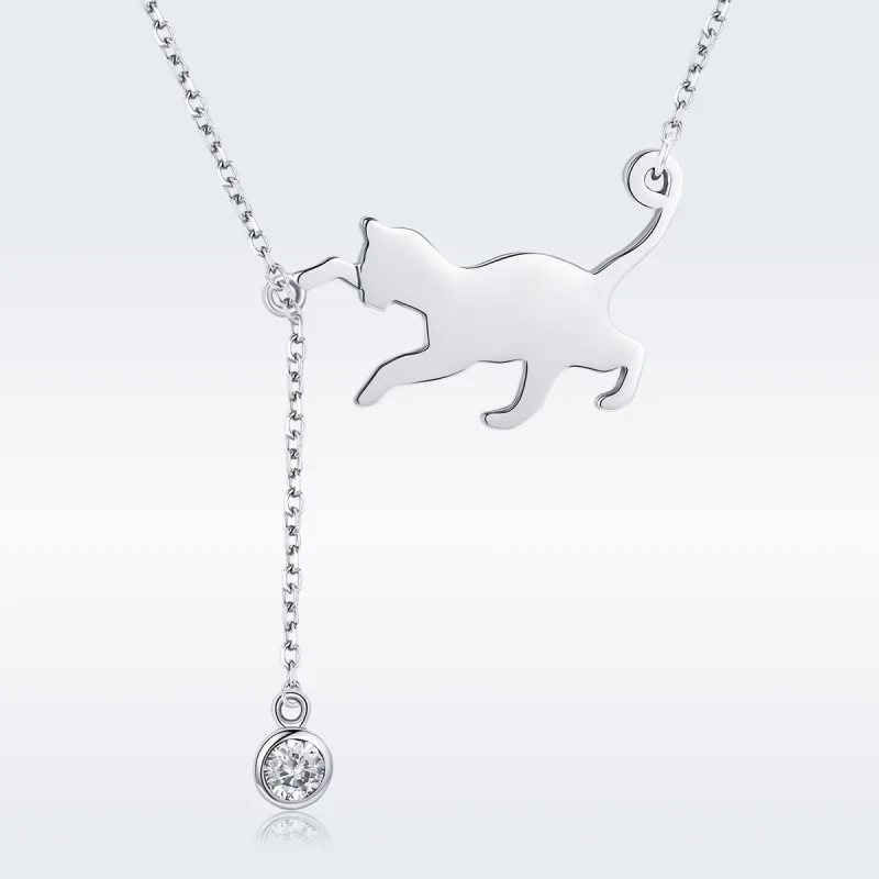 (afbeelding voor) Pandora Style Stoute Kitten Chain Ketting - SCN232 - Bekijken 4