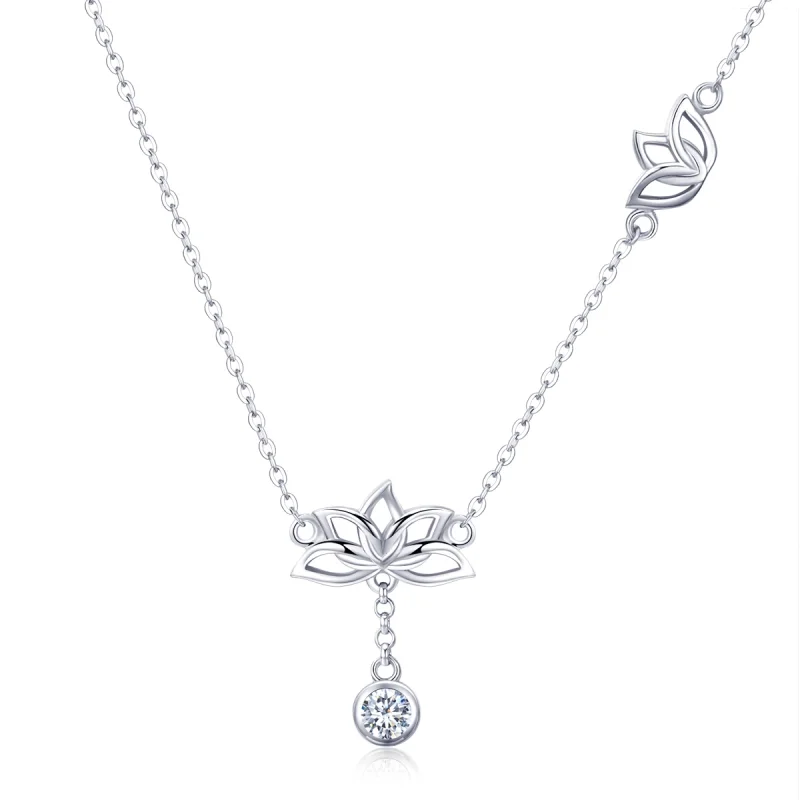 (afbeelding voor) Pandora Style Verse Lotus Chain Ketting - BSN012