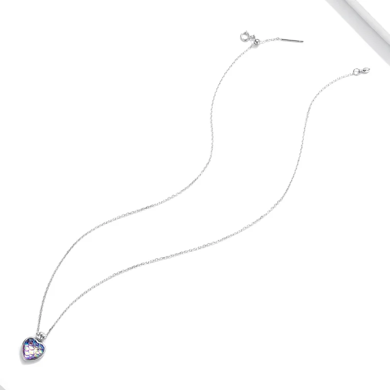 (afbeelding voor) Pandora Style Vis Schaal Hart Ketting - SCN468 - Bekijken 4