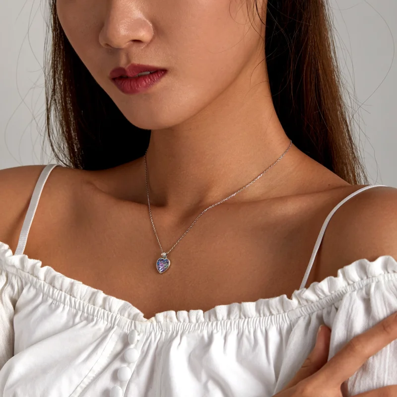 (afbeelding voor) Pandora Style Vis Schaal Hart Ketting - SCN468 - Bekijken 7