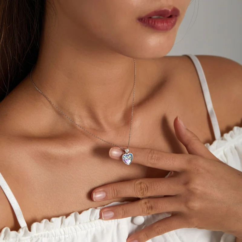 (afbeelding voor) Pandora Style Vis Schaal Hart Ketting - SCN468 - Bekijken 8