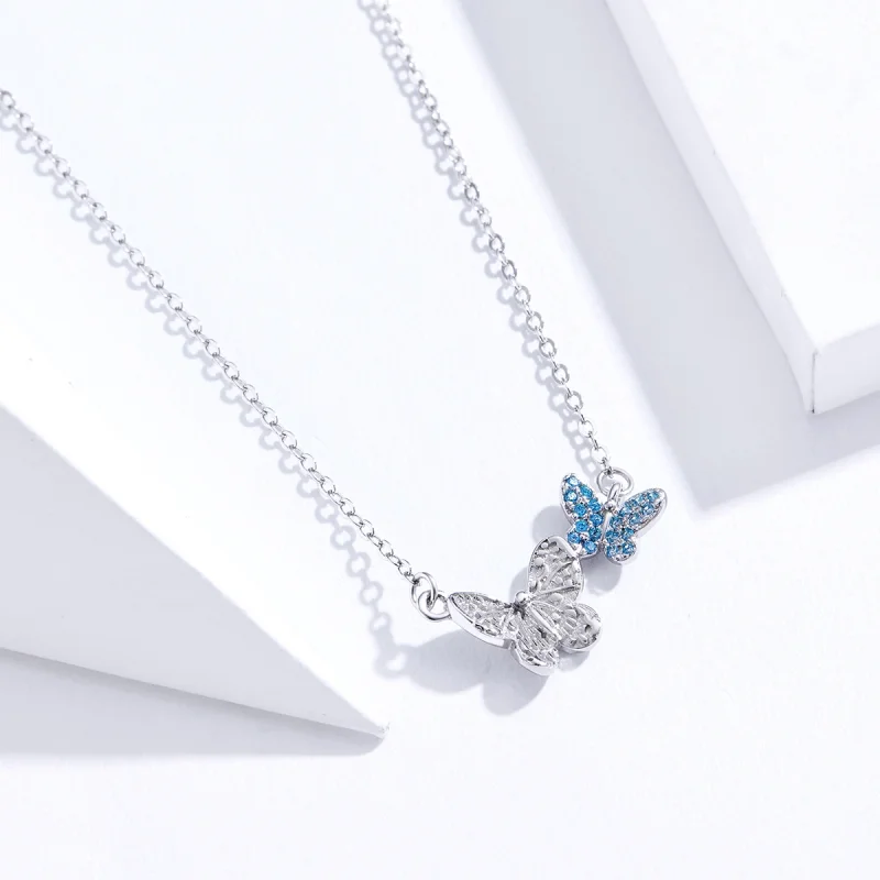 (afbeelding voor) Pandora Style Vlinder Chain Ketting - SCN384 - Bekijken 2