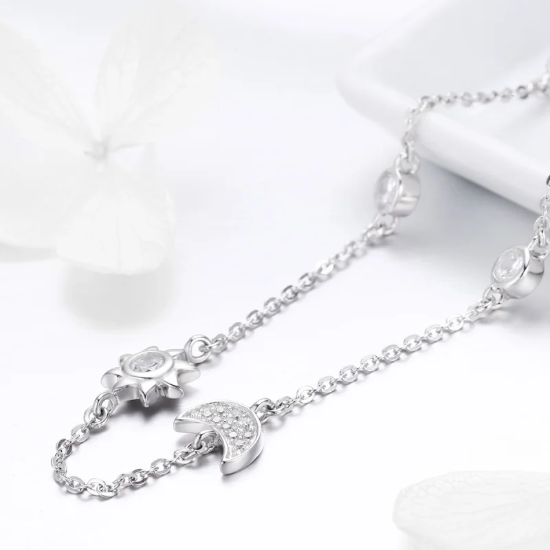 (afbeelding voor) Pandora Style Zon en maan glorie Chain Ketting - SCN272 - Bekijken 4