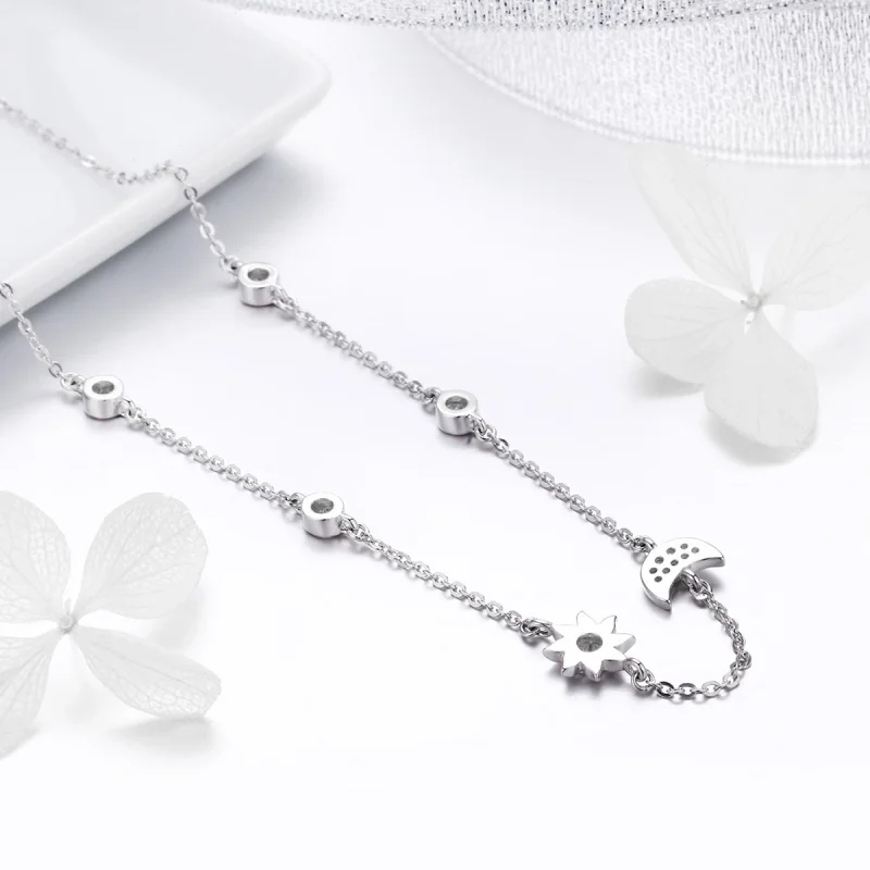 (afbeelding voor) Pandora Style Zon en maan glorie Chain Ketting - SCN272 - Bekijken 5