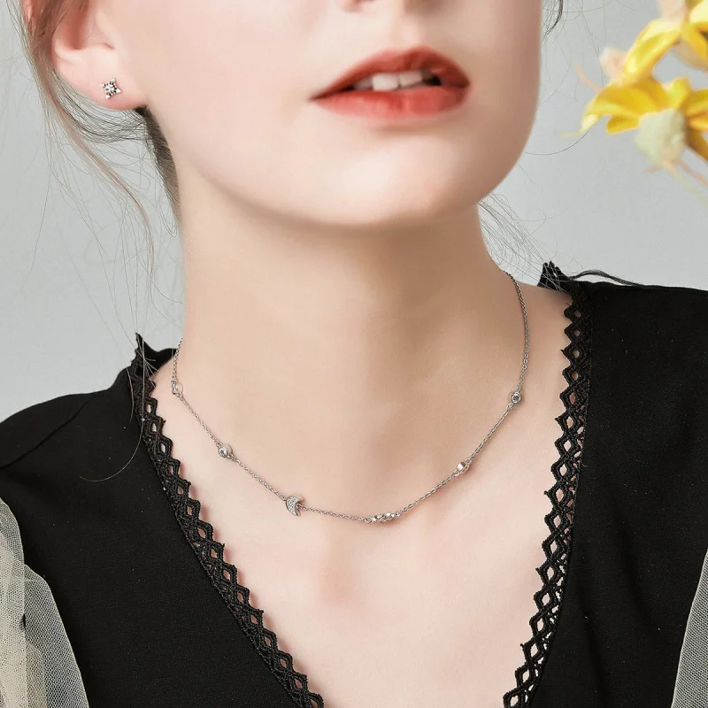 (afbeelding voor) Pandora Style Zon en maan glorie Chain Ketting - SCN272 - Bekijken 8