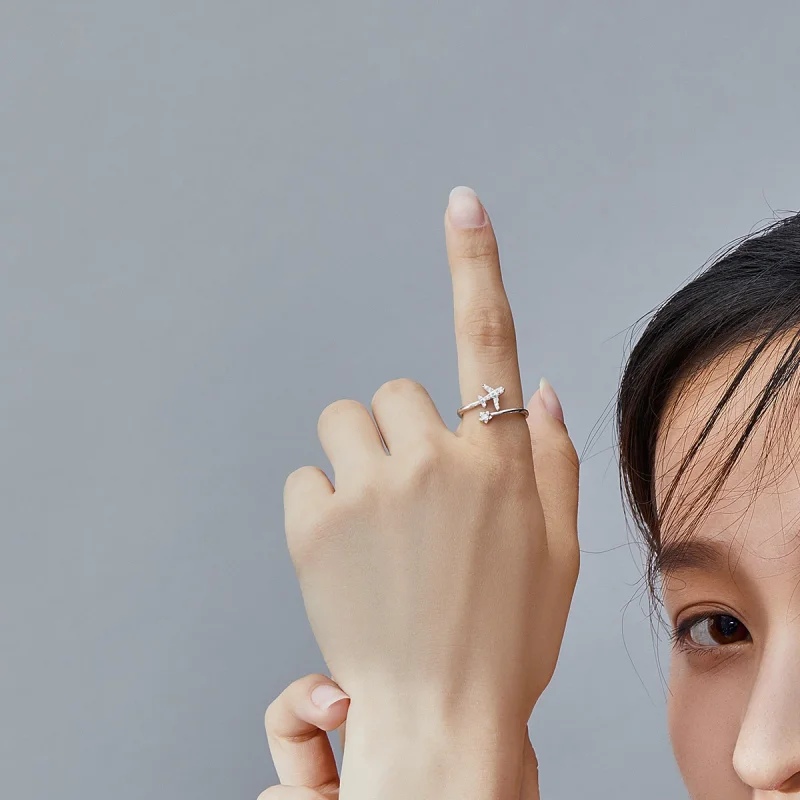(afbeelding voor) Pandora Style Afstandelijk Open Ring - SCR623 - Bekijken 5