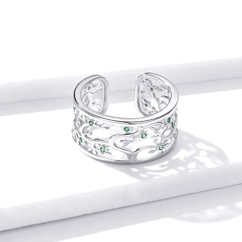 (afbeelding voor) Pandora Style Boom van leven Open Ring - BSR125 - Bekijken 4