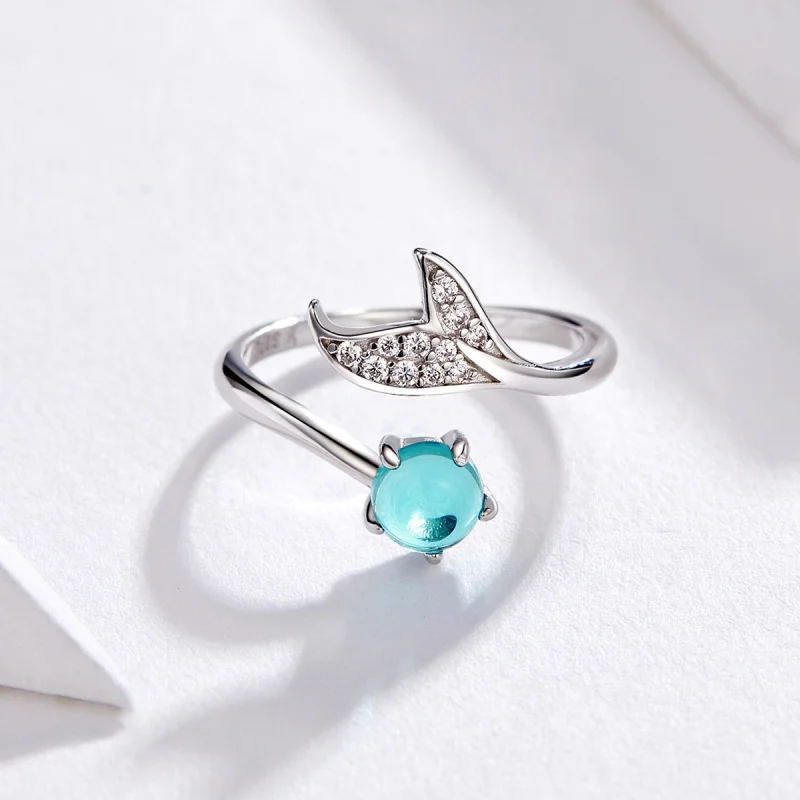 (afbeelding voor) Pandora Style De traan van de zeemeermin Open Ring - SCR515 - Bekijken 5