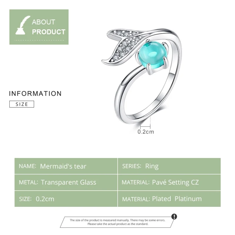 (afbeelding voor) Pandora Style De traan van de zeemeermin Open Ring - SCR515 - Bekijken 10