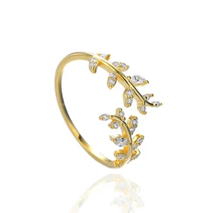 (afbeelding voor) Pandora Style Delicate bladeren Open Ring - BSR241-B