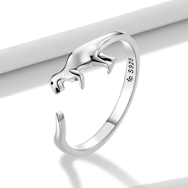 (afbeelding voor) Pandora Style Dinosaurus Open Ring - BSR226 - Bekijken 2