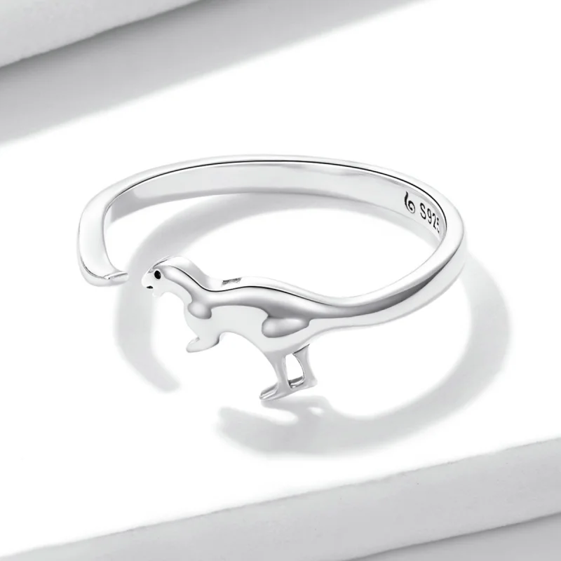 (afbeelding voor) Pandora Style Dinosaurus Open Ring - BSR226 - Bekijken 3