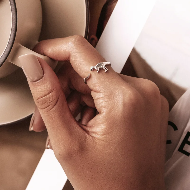 (afbeelding voor) Pandora Style Dinosaurus Open Ring - BSR226 - Bekijken 8