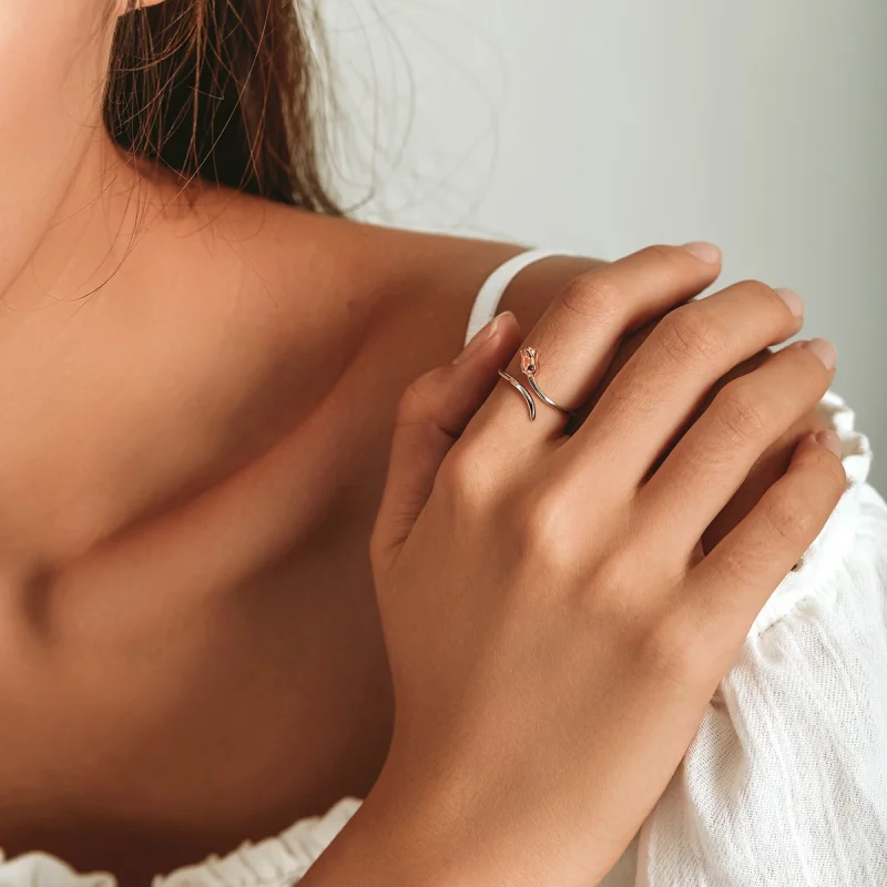 (afbeelding voor) Pandora Style Een Roos Open Ring - SCR761 - Bekijken 8