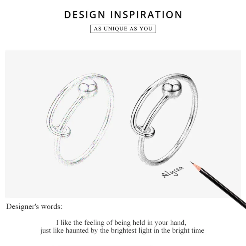 (afbeelding voor) Pandora Style Eenvoudig Open Ring - SCR520 - Bekijken 3