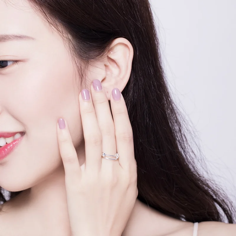 (afbeelding voor) Pandora Style Eenvoudig Open Ring - SCR520 - Bekijken 9