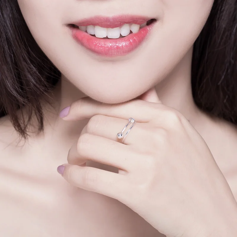 (afbeelding voor) Pandora Style Eenvoudig Open Ring - SCR520 - Bekijken 10