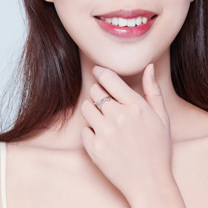 (afbeelding voor) Pandora Style Engel vleugel Open Ring - SCR567 - Bekijken 6