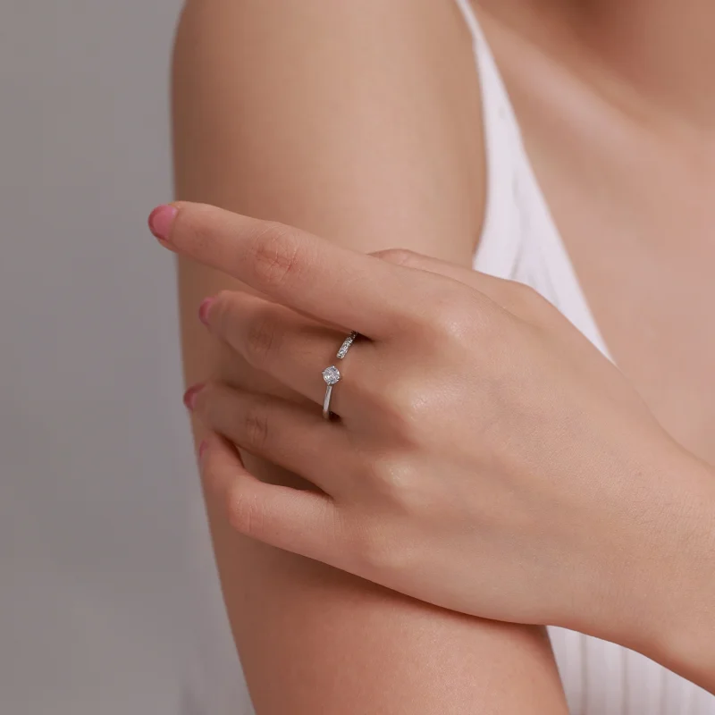 (afbeelding voor) Pandora Style Franse eenvoud Open Ring - BSR203-A - Bekijken 3