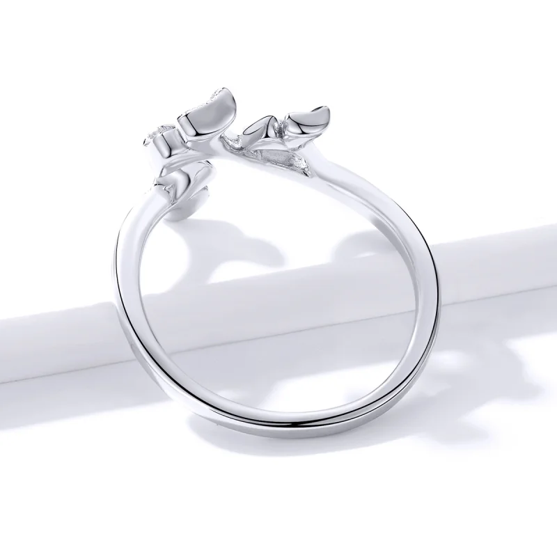 (afbeelding voor) Pandora Style Ginkgo blad Open Ring - BSR097 - Bekijken 4